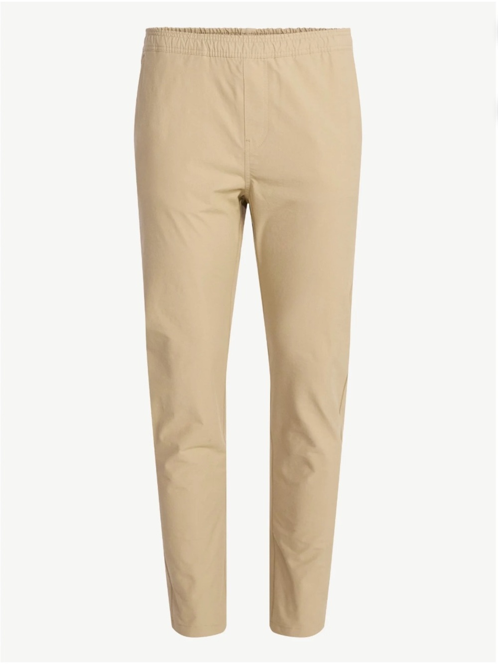 Free Assembly Men's Straight Fit Tapered Leg Pull On Commuter Pants